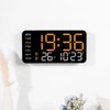 Hapihom LED Digital Wall Clock, 12/24H Table Clock With Adjustable