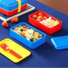 EuphoCorner Double layered building block lunch box