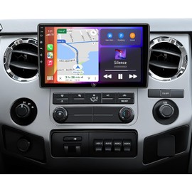 Upgrade Car Stereo for Ford F150 2004-2008 F250 F350 F450 2008-2016 Expedition Focus Fusion w/Wireless Carplay Android Auto, 10 inch IPS Touch Screen Double Din Car Radio Head Unit GPS Navi/WiFi/DSP