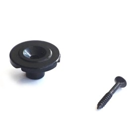 Guitar Anatomy Jazz Precision Bass String Tree Retainer – Round Slotted – Black