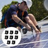 Pack of 8 Solar Panel Brackets, 30 mm Solar Panel