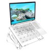 ACOMPATIBLE Laptop Stand for Desk,Ergonomic Adjustable Height Computer Riser,Clear Acrylic