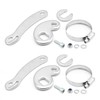 CADUFUELLY 2 Sets Universal Torque Arm Conversion Kit with Hose