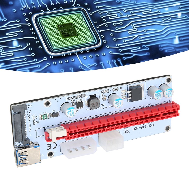 PCIE Riser Adapter Card 1X to 16X 3 Interface Easy