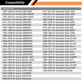 Woodzdon 100pcs M6 Fender Clip Bumper Retainer Push Pin Rivet for Yamaha YZF R1 R6 RoadStar for Suzuki Bandit Hayabusa GSXR 1300 1000 750 600 for Honda CBR Series Fit 6mm Hole ATV Motorcycle Sportbike