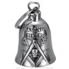 BOBIJOO JEWELRY - Clochette Moto Franc-maçon Biker Porte-Bonheur Acier Stainless