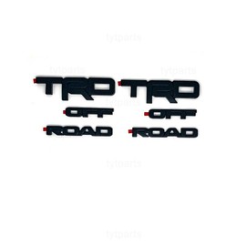 Toyota 2pcs TRD OFF ROAD BLACKOUT EMBLEM OVERLAY  FITS 2014 - 24 Toyota 4RUNNER
