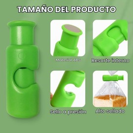 Pinzas para sellar pan de sándwich, para bolsas de y compartimentos para almacenar alimentos, pinzas para de alimentos, pinzas para bolsas de pan fáciles de usar (18)