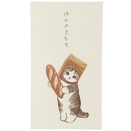 Jyu no Pochi Bag, Bread Cat Bag, Pack of 3, 4.5 x 2.6 inches (11.5 x 6.5 cm), Thank You, Stylish, Wedding, Birthday, New Year's Day, Gift Bag, Cute Envelope, Pochi Bag, Ariaka Senzando