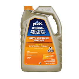 PEAK OET Extended Life Orange Concentrate Antifreeze/Coolant for North American Vehicles, 1 Gal.