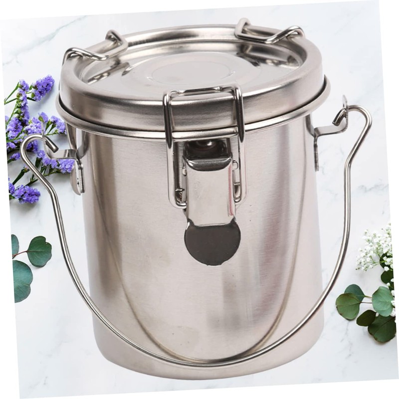 OHPHCALL Brush Washing Bucket with Cover Portable Double-layer Paint Brush