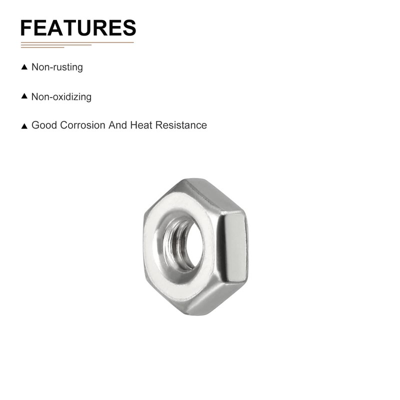 DTGN #8-32 UNC Hex Nuts - 100Pack - Good for
