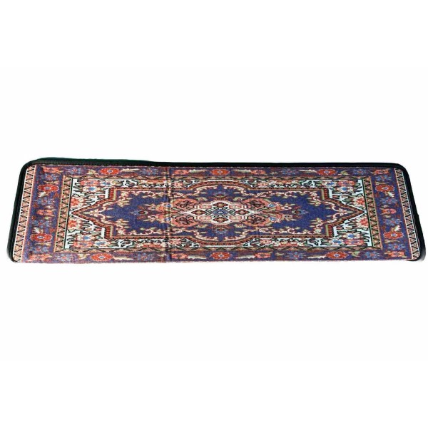 Benissimo Stair Treads Carpet Red Flower Step Carpeton Navy Non-slip