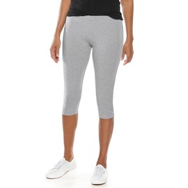 Coolibar UPF 50+ Women's Monterey Summer Capris - Sun Protective (2X- Grey Heather), Grey Heather, XX-Large