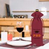 PHD Graduation Gifts 2Pcs Wine Bag Doctorate Degree Graduation Gifts