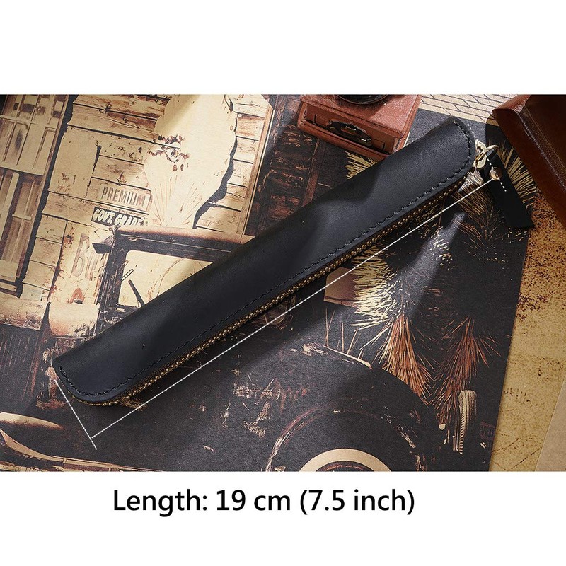 Aabellay Genius Leather Pencil Holder Stylus Pens Protected Pouch Sleeve