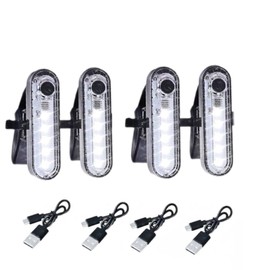 FICBOX LED Boat Light,LED Navigation Lights Kit for Boat Kayak, Stern Lights Battery Operated, Rechargeable LED Lights, Bike Tail Light, 4 Light Options (White)