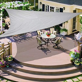 Green Bay Sun Shade Sail Outdoor Garden Patio Party Sunscreen Awning Canopy 98% UV Block Triangle Grey 2x2x2m