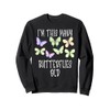 I'm This Many Butterflies Old Cute 7th Birthday Butterfly Sweatshirt