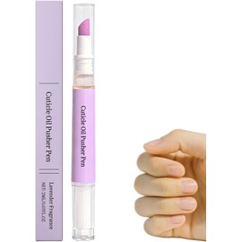 Lápiz para cutículas Lápiz de aceite para uñas 2 en 1 y empujador de cutículas para hidratación diaria Fórmula suave para y uñas secas Herramienta portátil para el cuidado las