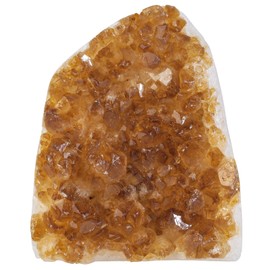 KYEYGWO KYEYGWO Natural Citrine Crystal Cluster Geode Raw Crystals and Healing Stones Mineral Specimen Rock Collection Display Decor for Home, 2.36-4.13 Inch