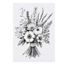 'Tied Flower Bouquet' Temporary Tattoo - Water Resistant, Skin-Safe, Non-Toxic