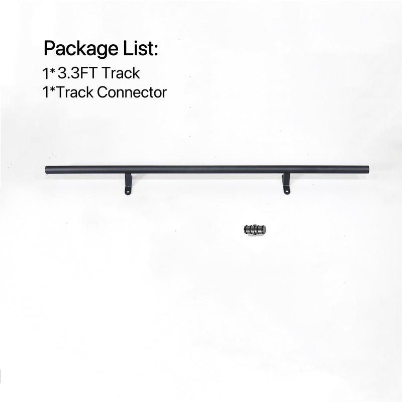 KINMADE 39'' (1000mm) Round Track/Rail for Rolling Ladder Hardware Kit