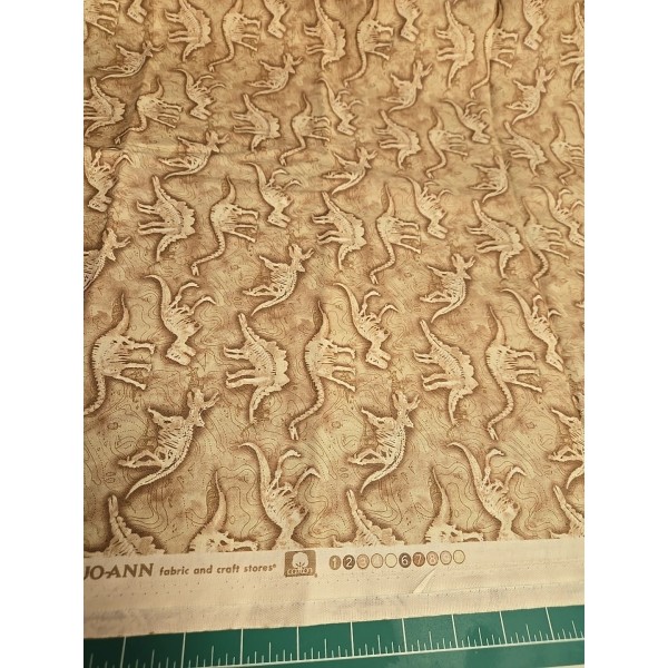 Jo-Ann Jo ANN COTTON Fabric BY THE HALF YARD Prehistoric