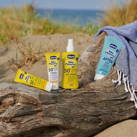 Chicco Sun Cream SPF 50+ for Kids Waterproof Excellent Protection Against UVA, UVB and Infrared 0 Months +, 75 ml