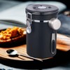 Coffee Canister 1.8L Stainless Steel Coffee Bean Container with Date