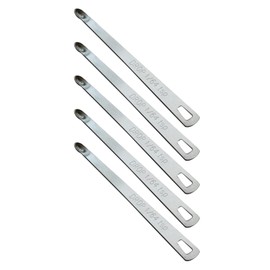 BERYLER 5 PCS 1/64 Teaspoon(1/64 Tsp | 0.083 mL | 0.083 cc) Single Measuring Spoon, Small Measuring Spoon Only, Individual Tiny Measuring Spoons, Stainless Steel Mini Measuring Spoons