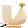 Elailite U-Tip Real Hair Bonding Extensions, Keratin Hair Extensions, Straight,