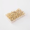 100Pcs Gold Push Pins with Storage Box – Decorative Double