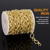 KYUNHOO 5 Meters Light Gold Chain for Jewelry Making Oval