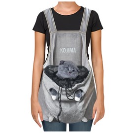 La La Pet Cat Apron Carrier Hand-Free Pet Carrier Sling with Holes Adjustable Sleeping Bag for Small Sized Animals Kitten Carrier Pouch Reduce Hair Sticking Coral Fleece