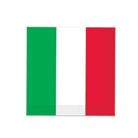 Beistle Red, White & Green Beverage Napkins