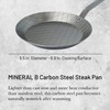 De Buyer MINERAL B Carbon Steel Steak Pan - 9.5”