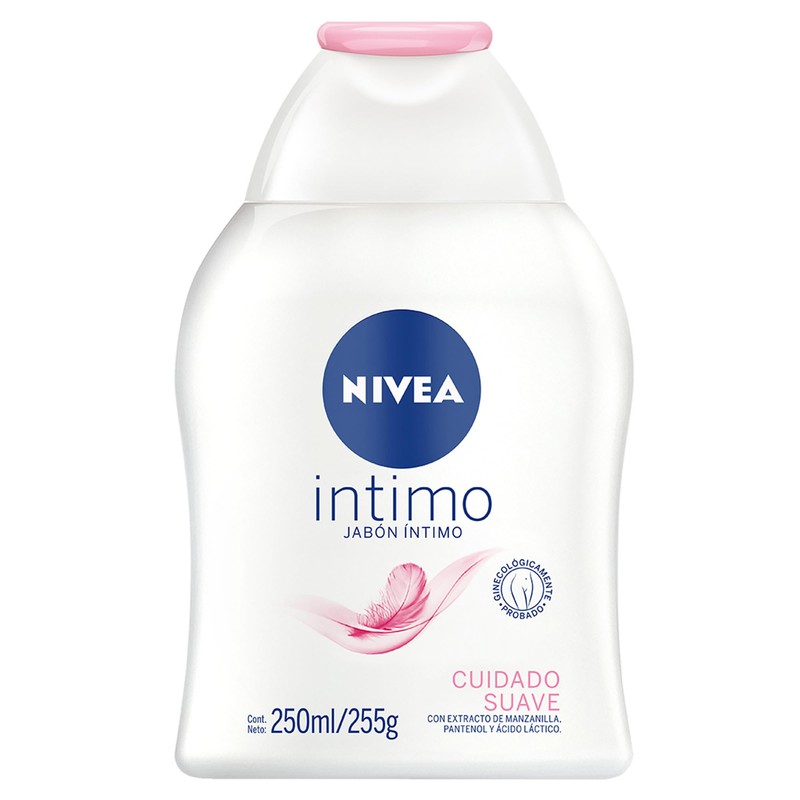NIVEA Jabón Íntimo Femenino Cuidado Suave (250 ml) con Extracto