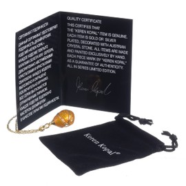 Keren Kopal Yellow Egg Pendant Necklace Faberge Styled Love Gift for Her Wife Mother Special Charm Present Decorated with Crystals