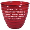 Robert Allen MPT01617 Avondale Classic Flower Pot, 12", Autumn Blaze