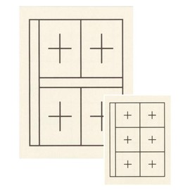 Akashiya AE-04 ajiki ajiki for Calligraphy, White, 4 and 6 Squares