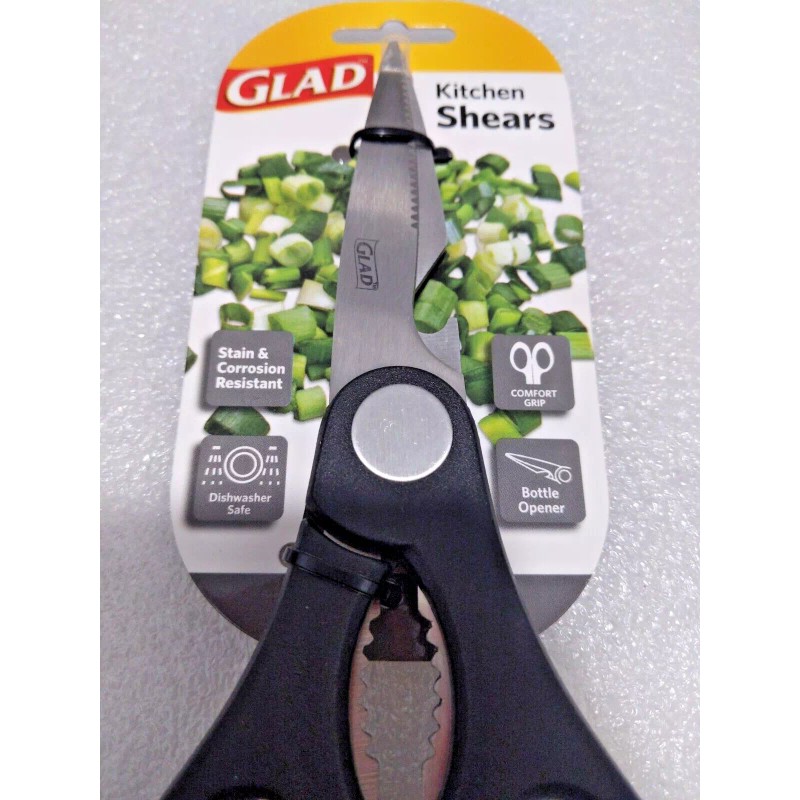 Glad® Kitchen Shears & Bottle Opener Stain & Corrosion Resistant