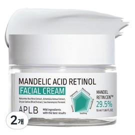 APLB Mandelic Acid Retinol Facial Cream, 55ml, 2 pieces / APLB 만델산 레티놀 페이셜 크림, 55ml, 2개