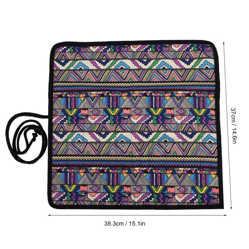 Brush Pencil Case Paintbrush Organiser Pouch Paint Pen Roll Up