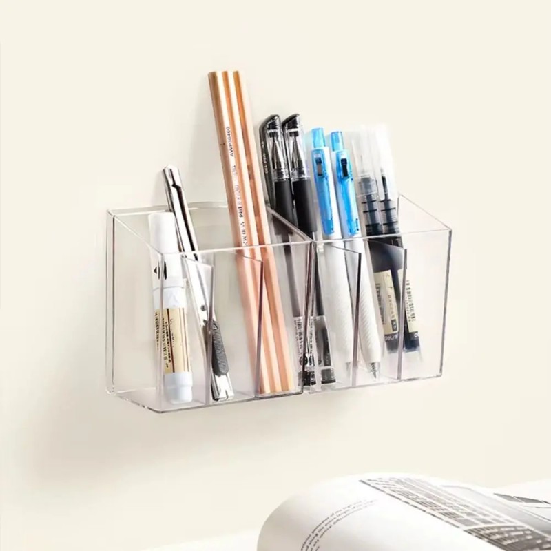 Caja Organizadora De Brochas Y Labiales Transparente