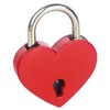 HMF Mini Decorative Padlock with Key in Heart Shape |