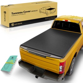 YHTAUTO Soft Roll Up 6.8 FT (81"-82.4") Truck Bed Tonneau Cover Compatible with 1999-2016 Ford F-250/F-350 Super Duty (Not for Stepside), w/Auto Locking Function Truck Bed Cover