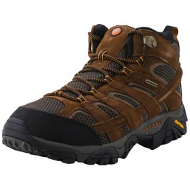 Merrell Men's Moab 2 Mid Waterproof Hiking Boot, Earth, 9.5 2E US