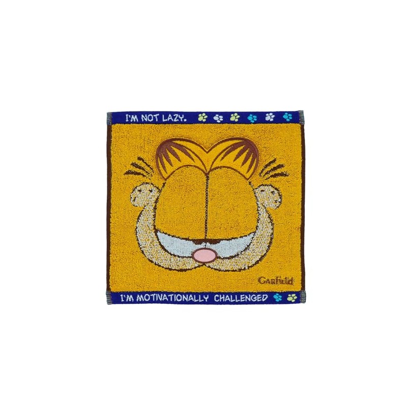 Marushin 3995002700 Garfield Hate Monday Mini Towel, 100% Cotton, Antibacterial