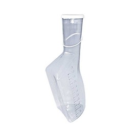 Urinal Cover Men Square, Transparent, White Lid, 1 Litre